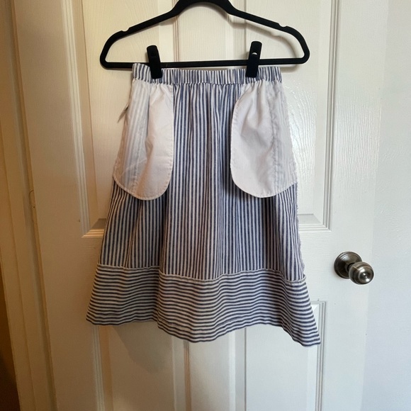 JCREW striped linen midi skirt - Picture 2 of 3